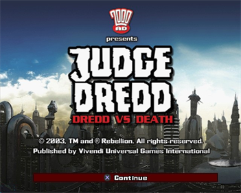 Judge Dredd: Dredd vs. Death - Screenshot - Game Title Image