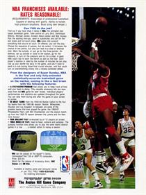 NBA - Advertisement Flyer - Front Image