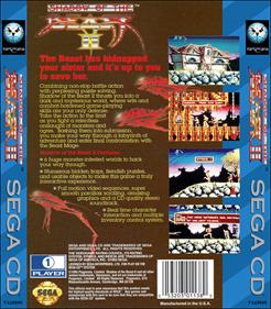 Shadow of the Beast II - Box - Back - Reconstructed Image