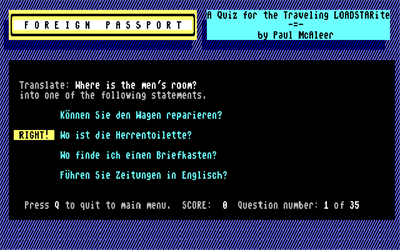 Foreign Passport - Screenshot - Gameplay Image