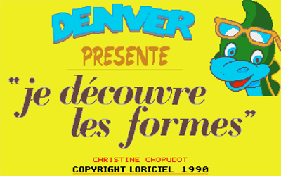 Denver Présente: Je Découvre Les Formes - Screenshot - Game Title Image