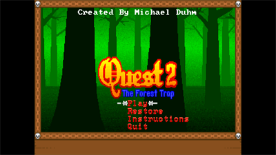 Quest 2: The Forest Trap - Screenshot - Game Title Image