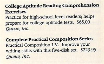 College Aptitude Reading Comprehension