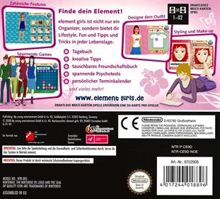 Element Girls: Love, Fashion & Friends - Box - Back Image
