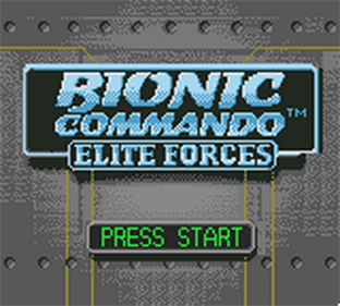 Bionic Commando: Elite Forces - Screenshot - Game Title Image