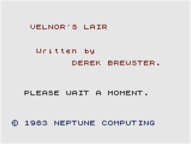 Velnor's Lair - Screenshot - Game Title Image