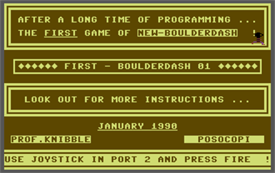 First Boulder 1 - Screenshot - Game Title Image