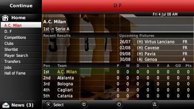 Football Manager Handheld 2009 - Screenshot - Gameplay Image