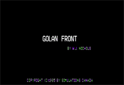 Golan Front - Screenshot - Game Title Image