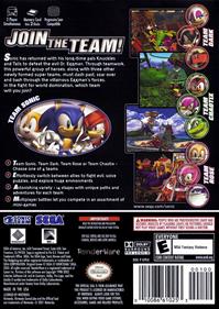 Sonic Heroes - Box - Back Image