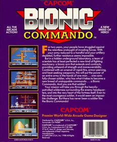 Bionic Commando - Box - Back Image