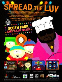 South Park: Chef's Luv Shack - Advertisement Flyer - Front Image