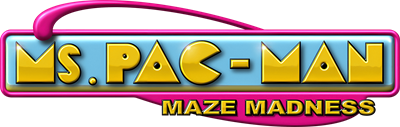 Ms. Pac-Man Maze Madness - Clear Logo Image