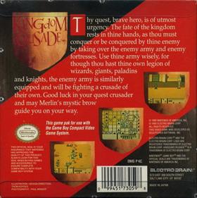 Kingdom Crusade - Box - Back Image