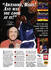 Dick Vitale's "Awesome, Baby!" College Hoops - Advertisement Flyer - Front Image