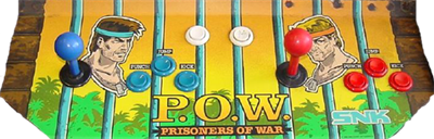 P.O.W.: Prisoners of War - Arcade - Control Panel Image