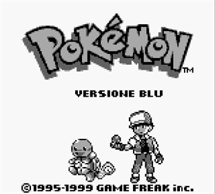 Pokémon Blue Version - Screenshot - Game Title Image