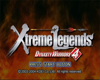 Dynasty Warriors 4: Xtreme Legends - Screenshot - Game Title Image