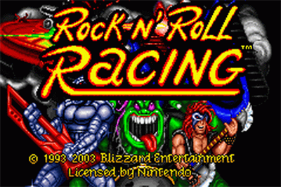 Rock n' Roll Racing - Screenshot - Game Title Image