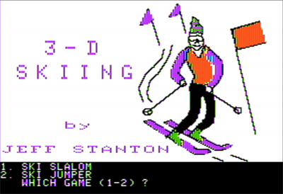3-D Skiing - Screenshot - Game Title Image
