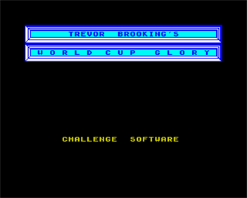 Trevor Brooking's World Cup Glory - Screenshot - Game Title Image