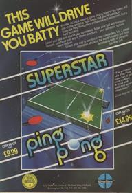 Superstar Ping Pong - Advertisement Flyer - Front Image