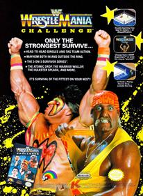 WWF WrestleMania Challenge - Advertisement Flyer - Front Image