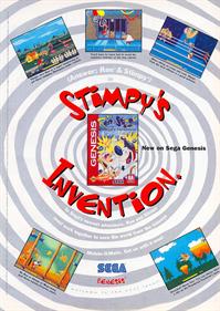 The Ren & Stimpy Show Presents: Stimpy's Invention - Advertisement Flyer - Front Image