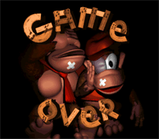 Donkey Kong Country: 2P Proof of Concept - Screenshot - Game Over Image