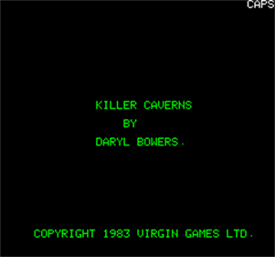 Killer Caverns - Screenshot - Game Title Image