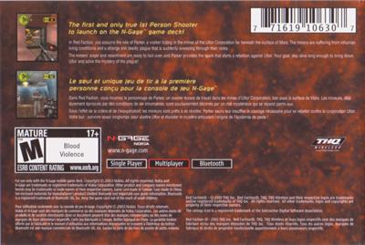 Red Faction - Box - Back Image