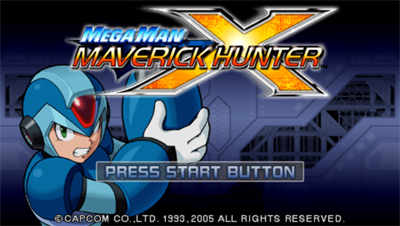 Mega Man Maverick Hunter X - Screenshot - Game Title Image