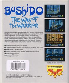 Bushido: The Way of the Warrior - Box - Back Image