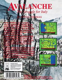 Avalanche: The Struggle for Italy - Box - Back Image