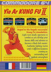 Yie Ar Kung Fu II - Box - Back Image