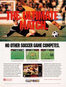 Capcom's Soccer Shootout - Advertisement Flyer - Front Image