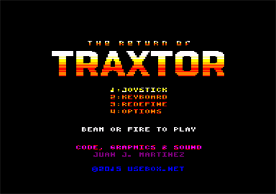 The Return of Traxtor - Screenshot - Game Title Image