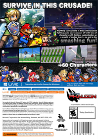 Super Smash Bros. Crusade - Fanart - Box - Back Image