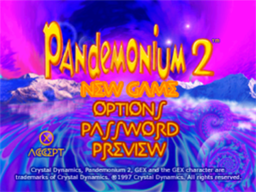Pandemonium 2 - Screenshot - Game Title Image