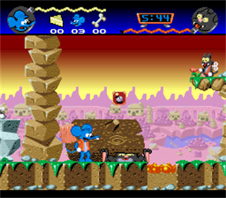 The Itchy & Scratchy Game - Screenshot - Gameplay Image
