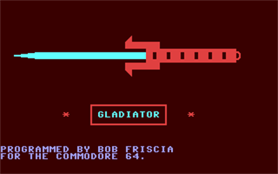 Gladiator (The Guild Adventure Software) - Screenshot - Game Title Image