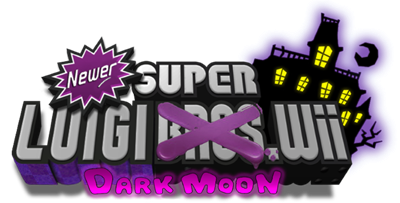 Newer Super Luigi Wii: Dark Moon - Clear Logo Image