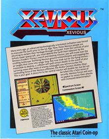 Xevious - Box - Back Image