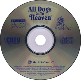 All Dogs Go To Heaven - Disc Image