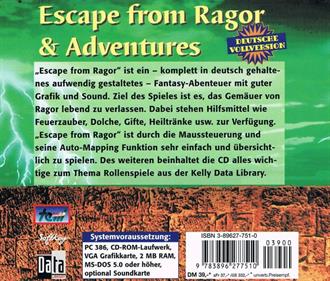 Escape from Ragor - Box - Back Image