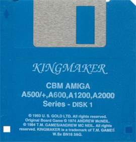 Kingmaker: The Quest for The Crown - Disc Image