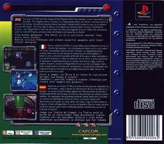 Mega Man X5 - Box - Back Image