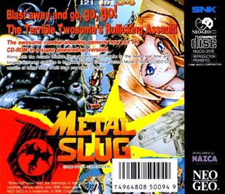 Metal Slug - Box - Back Image