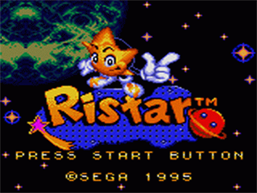 Ristar - Screenshot - Game Title Image