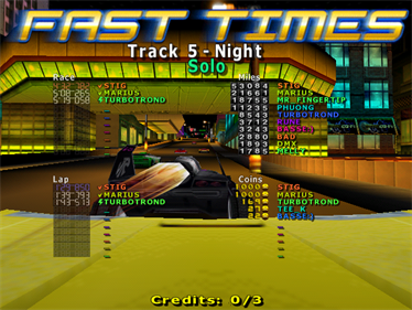 San Francisco Rush 2049: Special Edition - Screenshot - High Scores Image